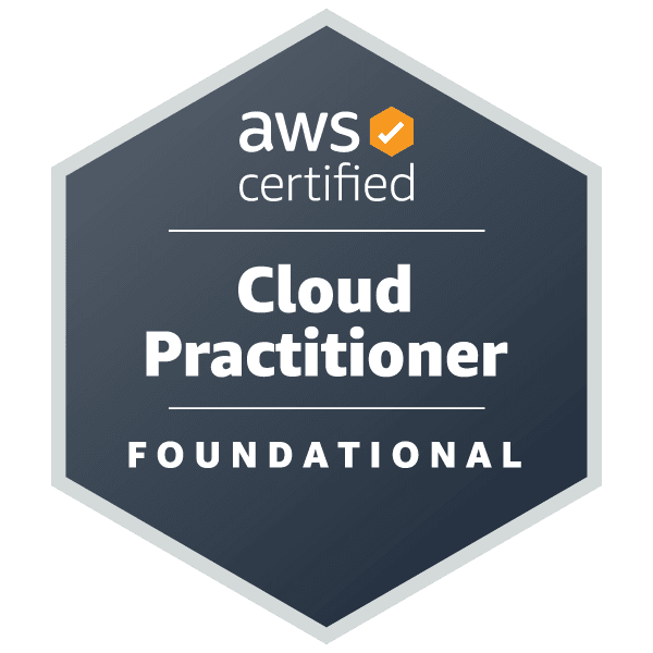 AWS Certified Cloud Practitioner digital badge