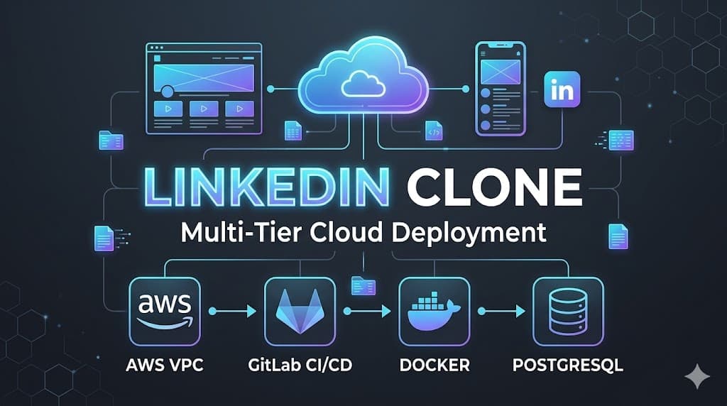 AWS VPC professional networking platform with GitLab CI/CD pipeline by Hafiz Muhammad Rizwan